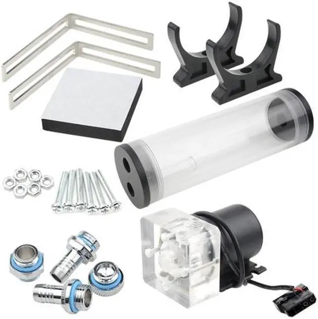 Main image of BXQINLENX 600L/H 19W DC12V CPU Cooling Heat Exchanger Water Pump Tank 186 ml CO2 Cooler