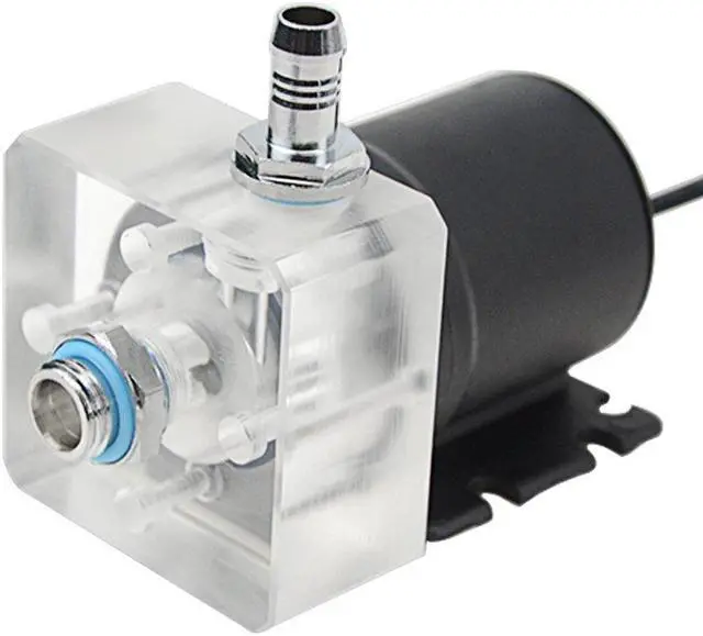 Alt view image 3 of 5 - BXQINLENX 600L/H 19W DC12V CPU Cooling Heat Exchanger Water Pump Tank 186 ml CO2 Cooler