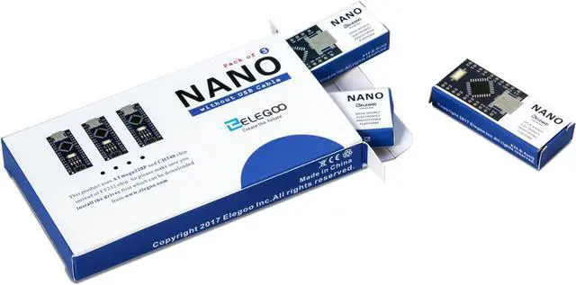 Alt view image 5 of 5 - ELEGOO Nano Board CH 340/ATmega+328P & ELEGOO MEGA R3 Board ATmega 2560