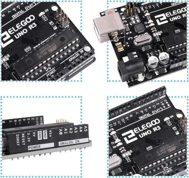 Alt view image 2 of 5 - ELEGOO UNO R3 Board for Arduino & Mega R3 Board for Arduino & 120pcs Dupont Wire
