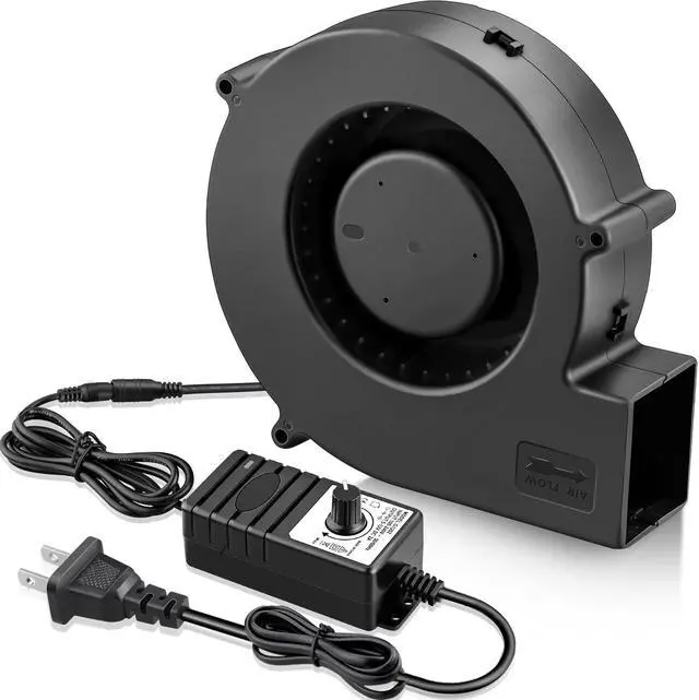 Main image of GDSTIME 140mm x 40mm Variable Speed Blower Fan, 110V 120V 220V AC Powered 5.5 inch Squirrel Cage Radial Centrifugal Fan with 5 to 12v DC Speed Control Dual Ball Bearing High Speed