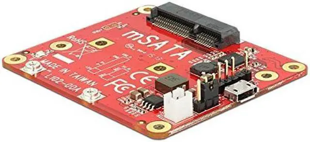 Alt view image 2 of 5 - Ableconn PIUSB2MSA USB to mSATA Converter Stackable Expansion Board for Raspberry Pi