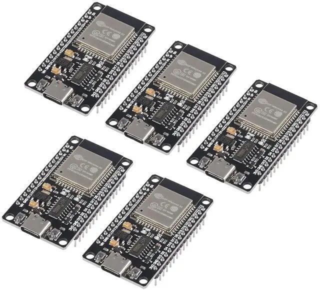 Main image of AITRIP 5PCS ESP-WROOM-32 ESP32 ESP-32S Type-C USB Development Board 2.4GHz Dual-Mode WiFi + Bluetooth Dual Cores Microcontroller Processor Integrated with Antenna RF AMP Filter AP STA for Arduino