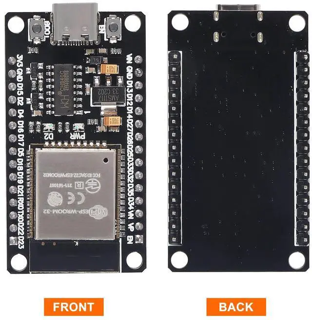 Alt view image 2 of 5 - AITRIP 5PCS ESP-WROOM-32 ESP32 ESP-32S Type-C USB Development Board 2.4GHz Dual-Mode WiFi + Bluetooth Dual Cores Microcontroller Processor Integrated with Antenna RF AMP Filter AP STA for Arduino