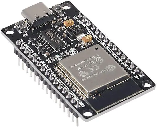 Alt view image 4 of 5 - AITRIP 5PCS ESP-WROOM-32 ESP32 ESP-32S Type-C USB Development Board 2.4GHz Dual-Mode WiFi + Bluetooth Dual Cores Microcontroller Processor Integrated with Antenna RF AMP Filter AP STA for Arduino