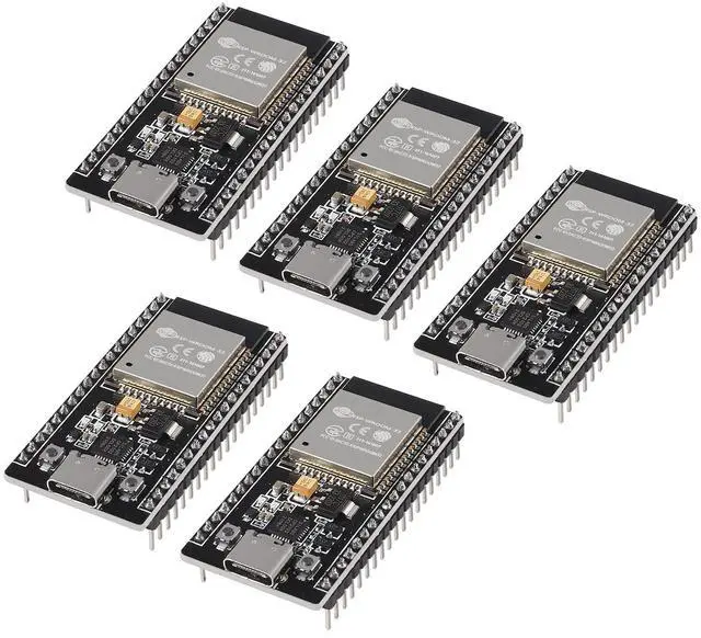 Main image of AITRIP 5PCS 38Pins Type-C USB ESP32S ESP32 ESP-WROOM-32 CP2102 Development Board 2.4GHz Dual-Core WiFi +Bluetooth 2 Function Microcontroller for Arduino