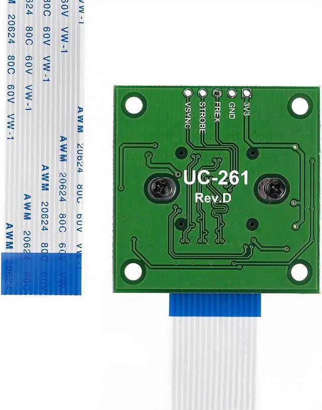 Alt view image 2 of 5 - Arducam for Raspberry Pi 5 Camera Module with Interchangeable CS Mount Lens for Pi 5, 4, 3, 3B+, 5MP OV5647 1080P