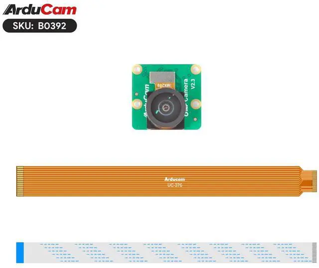 Alt view image 2 of 5 - Arducam 8MP IMX219 175 Degree Ultra Wide Angle Camera for Raspberry Pi, Compatible with Pi 5, 4 Model B, 3/3B+, and Zero 2W
