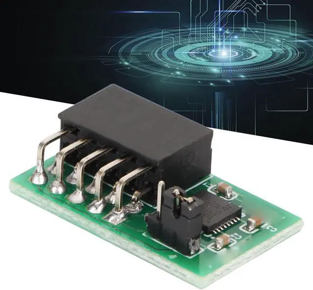 Alt view image 4 of 5 - TPM 2.0 Module, 10Pin SPI TPM 2.0 Module, Interface Vertical Stable High Safety 9670 Chipset 10Pin SPI Module for SuperMicro AOM TPM 9670V S