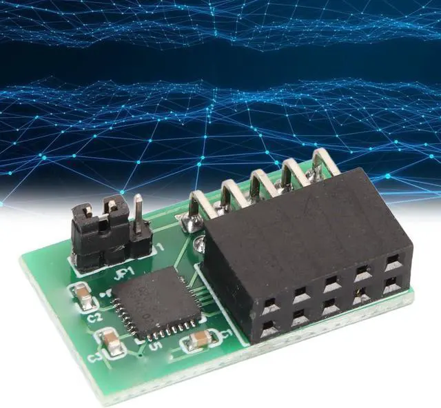 Alt view image 5 of 5 - TPM 2.0 Module, 10Pin SPI TPM 2.0 Module, Interface Vertical Stable High Safety 9670 Chipset 10Pin SPI Module for SuperMicro AOM TPM 9670V S