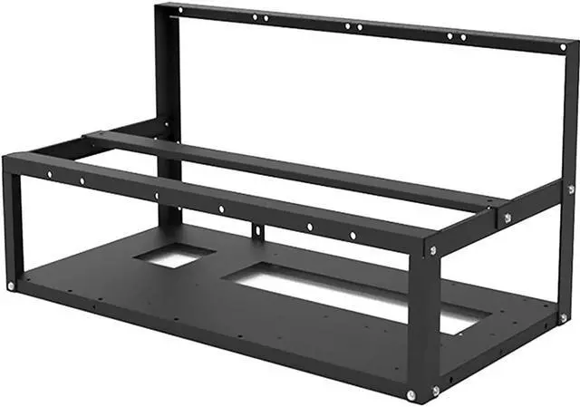 Main image of 8GPU Mining Rig Frame, Steel Open Air Miner Mining Computer Frame Rig Case for Crypto Coin Currency Bitcoin ETH ETC ZEC Mining Accessories Tools - Frame Only, Fans & GPU is not Included
