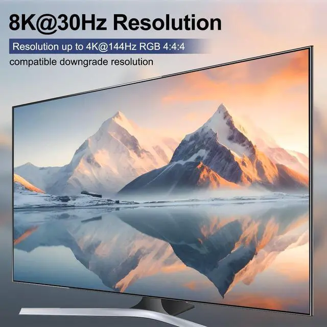 Alt view image 4 of 5 - 8K Displayport KVM Switch 2 Monitors 3 Computers 8K@60Hz 4K@144Hz,Camgeet Dual Monitor KVM Switch Displayport with 4 USB 3.0 Ports for USB Devices,Wired Remote and 12V Power Adapter Included