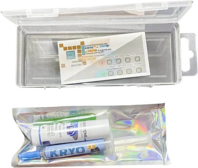 Alt view image 4 of 5 - Ultimate Repaste KIT K5 PRO 10g & KRYO33 3g Thermal Paste and Thermal Putty Pad Replacement Set Compatible with Apple iMac, Asus ROG, Acer Nitro, MSI laptops, RTX 3080, PS4, Nintendo Switch, Xbox