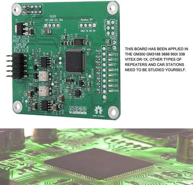 Alt view image 4 of 5 - Cuifati Relay Board Adapter for , Modem FM Repeater Controller for use with Development Boards, Need Based on Cortex M3, M4, or M7