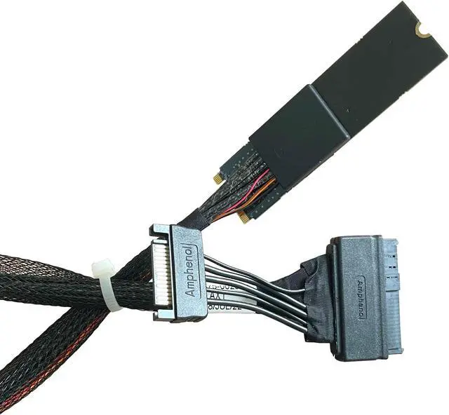 Alt view image 3 of 5 - DiliVing PCIe 4.0 M.2 to U.2 NVMe SSD,SFF-8639 Drive to M.2 Host Adapter,U.2 SSD Converter -with Power Cable(75CM)