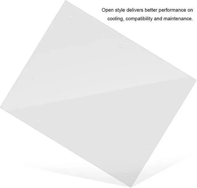 Alt view image 5 of 5 - Acrylic Frame 4mm Transparent Fashion DIY Base Stand Suitable for ATX motherbar,Can accommodate high Performance PC Open Frame