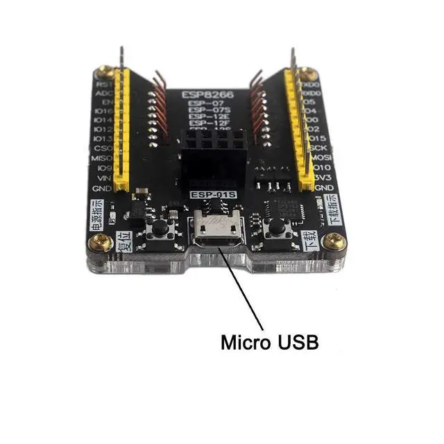 Alt view image 4 of 5 - DIYmall ESP8266 Firmware Downloader Flash Download Tool Test Board Code Burner for ESP8266 ESP-01S/01 ESP-07/07S ESP-12E/12F/12S/F