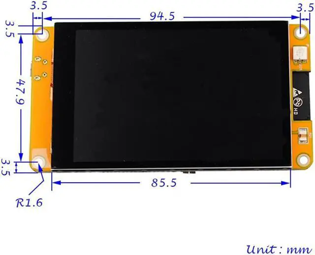 Alt view image 4 of 5 - DIYmall 3.5" ESP32 Display Module ESP32-3248S035C WiFi+BT Dual-core MCU 320x480 3.5inch TFT Capacitive Touch Screen ST7796 4MB Flash for IoT Smart Home