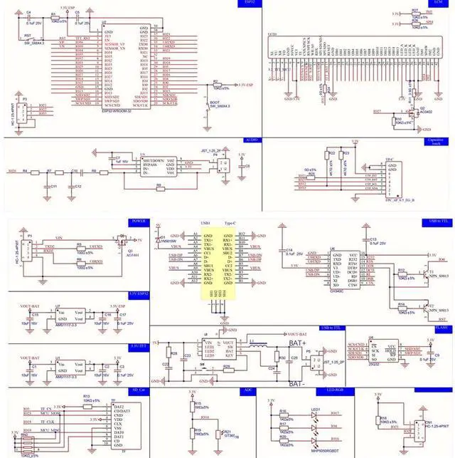 Alt view image 5 of 5 - DIYmalls 3.2" inch ESP32 Display ST7789 IPS TFT LCD Module ESP32-2432S032C-I Capacitive Touch Screen 240x320 ESP-WROOM-32 Development Board for Arduino IDE