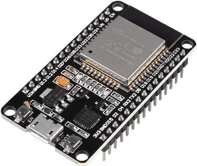Alt view image 2 of 5 - 4PCS ESP32 Development Board ESP-32S NodeMCU Board ESP-WROOM-32 WiFi Microcontroller 2.4GHz 2 in 1 Dual-Core WiFi + Bluetooth Processor Integrated Chip CP2102 Low Power Consumption ESP-32S