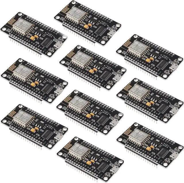 Main image of Dorhea 10PCS ESP8266 WiFi Development Internet Board NodeMCU LUA 4M Flash Serial Wireless Module CH340 Serial WiFi WLAN Communication Compatible with Board IDE/Micropython