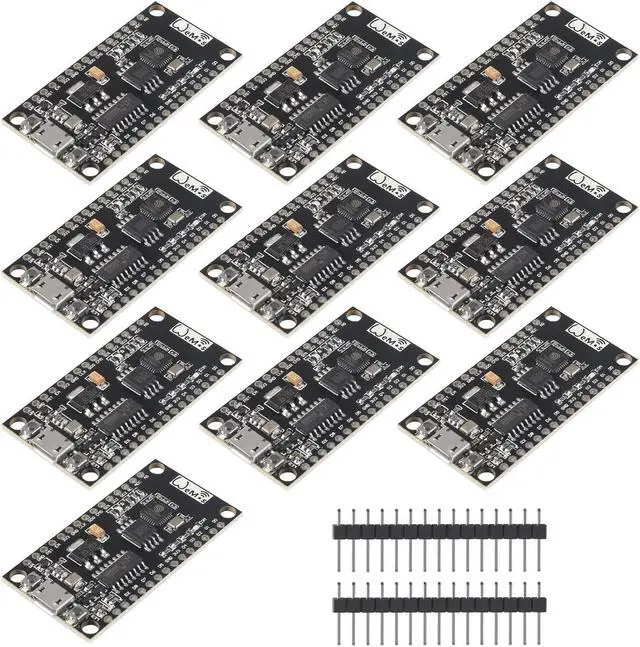 Main image of DORHEA 10Pcs NodeMCU V3 Lua WiFi Module Integration of ESP8266 + Extra Memory 32M Flash, USB Serial Port Converter CH340G Compatible for NodeMCU Board