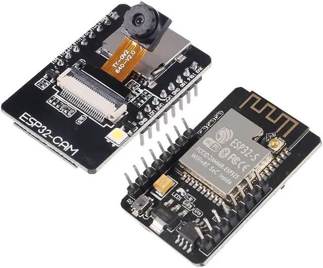 Alt view image 2 of 5 - 5 Set ESP32 Cam WiFi Bluetooth Development Board with OV2640 Camera Module + Micro USB to Serial Port CH340C 4.75V-5.25V Nodemcu for Raspberry Pi