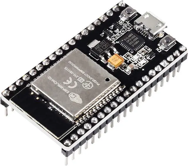 Alt view image 2 of 5 - 6Pcs ESP32 Development Board WiFi + Bluetooth Microcontroller Dual Cores ESP-32 ESP-32S Board ESP-WROOM-32 CP2102 Chip 38Pin Narrow Version 2 in 1 Dual Core Low Power Consumption ESP-32S