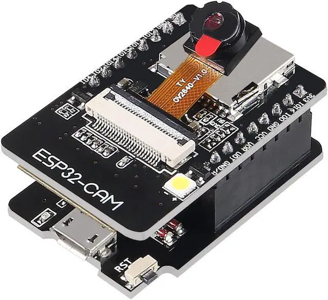 Alt view image 5 of 5 - 5 Set ESP32 Cam WiFi Bluetooth Development Board with OV2640 Camera Module + Micro USB to Serial Port CH340C 4.75V-5.25V Nodemcu for Raspberry Pi