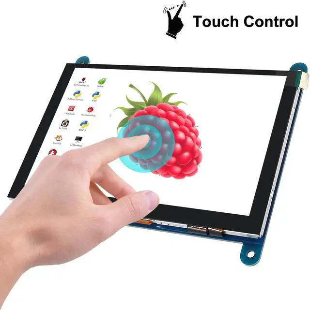 Alt view image 3 of 5 - DORHEA for Raspberry Pi 7" Touch Screen Monitor Module, 7 inch IPS Display 1024X600 Touchscreen Computer Game Monitor for Pi 4/3/2/ Zero/B B+,Support Raspbian Ubuntu Xbox /PS4 /Mac iOS/Win10