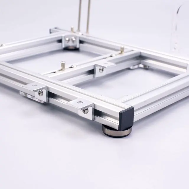 Alt view image 5 of 5 - ITX Computer Open Case Bracket, Mini ITX PC Test Bench Open Air Frame Overclock Case Computer Mount Aluminum Chassis Support Graphics Card(Silver)