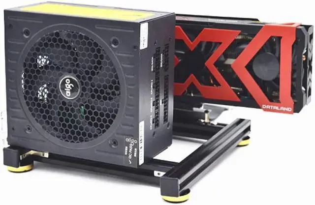 Alt view image 5 of 5 - Video Card Holder Bracket Support ATX Power Supply PCI-E Extension Riser Cable DIY ATX case Computer Graphics Card Holder Aluminum