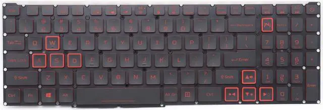 Main image of New Replacement Keyboard for Acer Nitro 5 AN515-56 AN515-56-78ZV AN515-57 AN515-58 AN517-53 AN517-54 AN517-54-77KG AN515-46 AN517-41 Predator Helios 300 PH315-54 Keyboard RED Backlit US