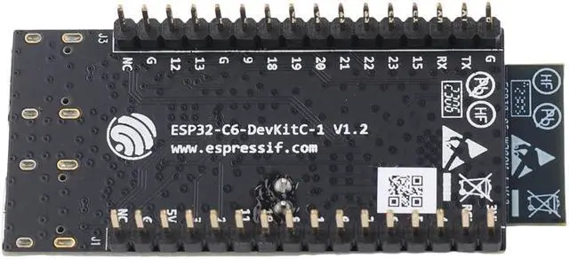Alt view image 2 of 5 - ESP32-C6-DevKitC-1 N8 Development Board ESP32 C6 32-bit 8MB SPI Flash ESP32-C6-WROOM-1 Module Supports Wi-Fi BLE Zigbee3.0 Thread1.3