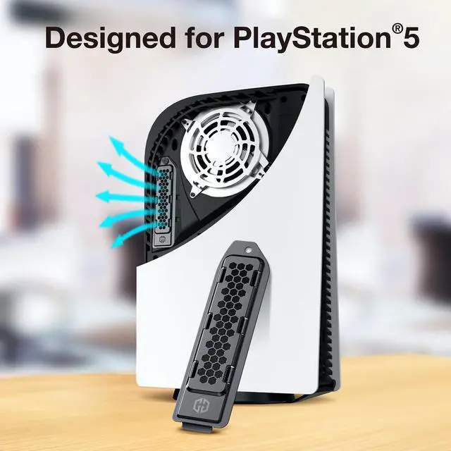 Alt view image 2 of 5 - GRAUGEAR PS5 SSD Heatsink Cover + PS5 Dust Cover Set, Cooling and Dust-Proof Solution for PS5 Console, Compatible with Digital & Disc Edition