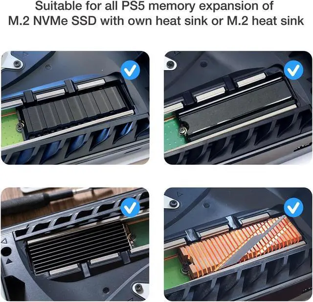 Alt view image 3 of 5 - GRAUGEAR PS5 SSD Heatsink Cover + PS5 Dust Cover Set, Cooling and Dust-Proof Solution for PS5 Console, Compatible with Digital & Disc Edition