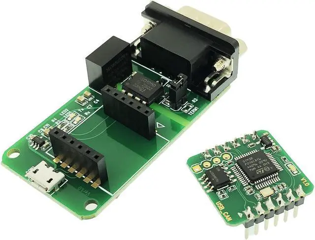 Alt view image 2 of 5 - USB CAN Converter Module for Raspberry Pi 5/4/Pi3B+/Pi3/Pi Zero(W)/Jetson Nano/Tinker Board and Any Single Board Computer Support Windows, Linux, Mac OS (USB2CAN-DevKit), Android, Venus OS