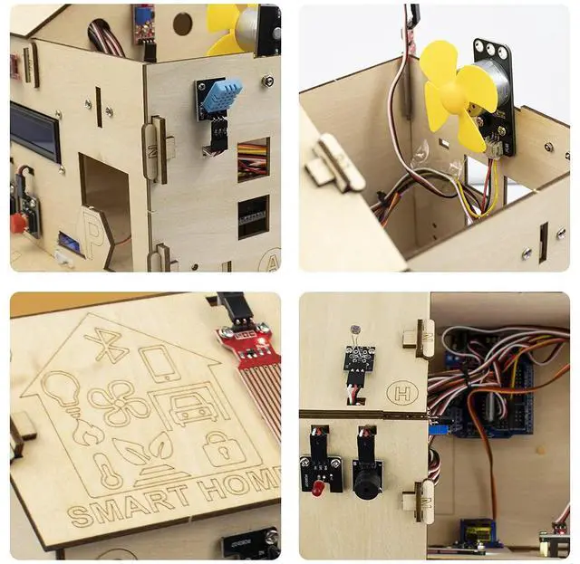 Alt view image 4 of 5 - LAFVIN Smart Home IoT Learning kit DIY Electronics STEM Educational Set Support Graphical Programming Compatible with Arduino IDE with Tutorial