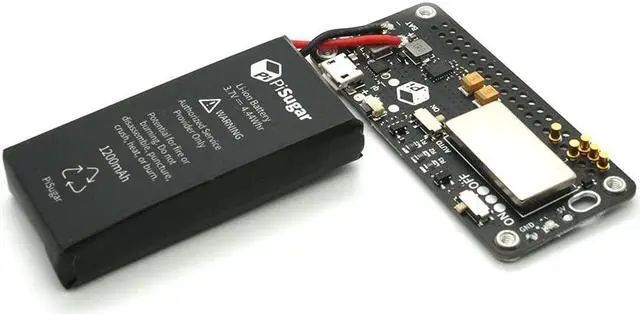 Main image of Pisugar S Portable 1200 mAh UPS Lithium Battery Pwnagotchi Power Module Power Supply for Raspberry Pi-Zero W/WH Model Accessories handhold(Not Include Raspberry Pi)