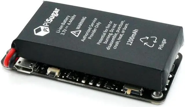 Alt view image 3 of 5 - Pisugar S Portable 1200 mAh UPS Lithium Battery Pwnagotchi Power Module Power Supply for Raspberry Pi-Zero W/WH Model Accessories handhold(Not Include Raspberry Pi)