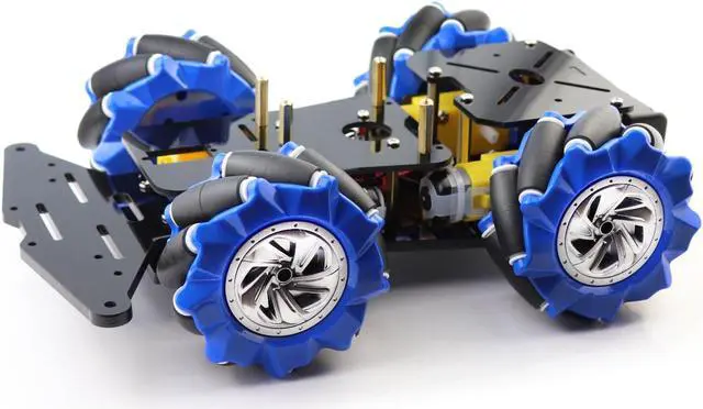 Main image of LK COKOINO 4WD Mecanum Wheel Smart Car Robot Chassis for Arduino R3 R4/ Leonardo/Raspberry Pi 5/4B/3B+/3B/2B/1B+ Projects with TT Motor, DIY Robot Building Base Kit for Teens & Adults