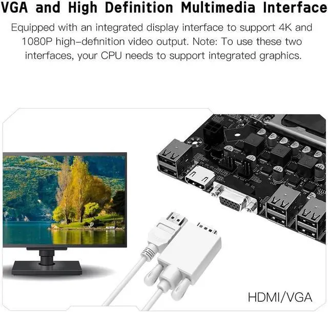 Alt view image 5 of 5 - MACHINIST H61 LGA 1155 (Intel 2th/3th Gen) Gaming Motherboard, Flex-ATX Computer Motherboards Support PCIe 2.0, 100M LAN, DDR3, SATA M.2 for Intel i3,i5,i7/Xeon E3 V2/Pentium