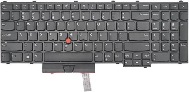 Main image of PAEBAI+ Replacement Laptop Keyboard for Lenovo ThinkPad P51 P71, with Frame Pointer No Backlight US Layout