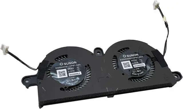 Alt view image 3 of 3 - Peidesi Replacement CPU Cooling Fan Compatible with DELL XPS13 9370 9380 0980WH CN-0980WH 0PNWJR DFS350705P00T