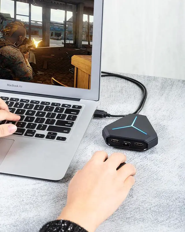 Alt view image 2 of 5 - PEIYUI S24 Pro USB Hubs Audio Adapter External Stereo Sound Card with 3.5mm Headphone and Microphone Jack for Windows, Mac, Linux, PC, Laptops, Desktops, PS4 Computer External USB