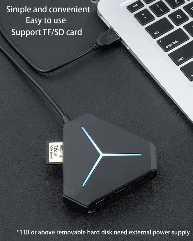 Alt view image 4 of 5 - PEIYUI S24 Pro USB Hubs Audio Adapter External Stereo Sound Card with 3.5mm Headphone and Microphone Jack for Windows, Mac, Linux, PC, Laptops, Desktops, PS4 Computer External USB