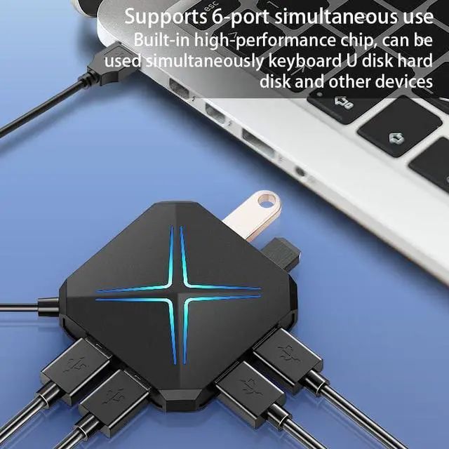 Alt view image 5 of 5 - PEIYUI S24 Ultra External Sound Card, USB Audio Adapter for PC Windows, Mac, Linux, Laptops, Desktops, Stereo Sound Card with 3.5mm Interface & USB Interface, Volume Control, Plug & Play (10-in-1)