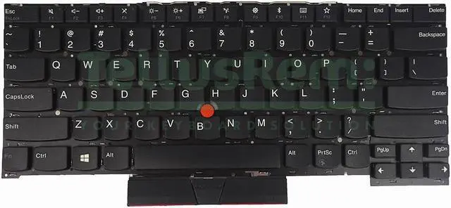 Alt view image 3 of 5 - Replacement US Non-Backlit Keyboard for Lenovo Thinkpad T490s T495s