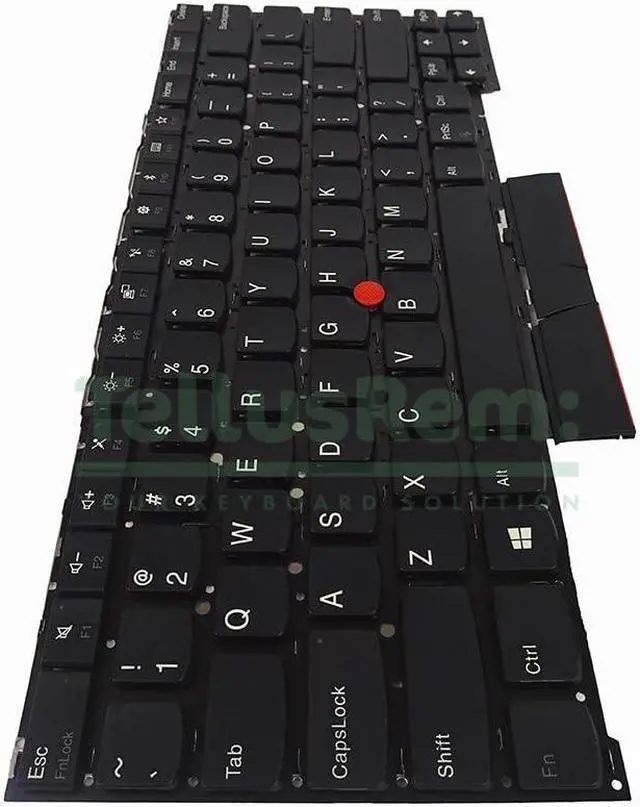 Alt view image 5 of 5 - Replacement US Non-Backlit Keyboard for Lenovo Thinkpad T490s T495s