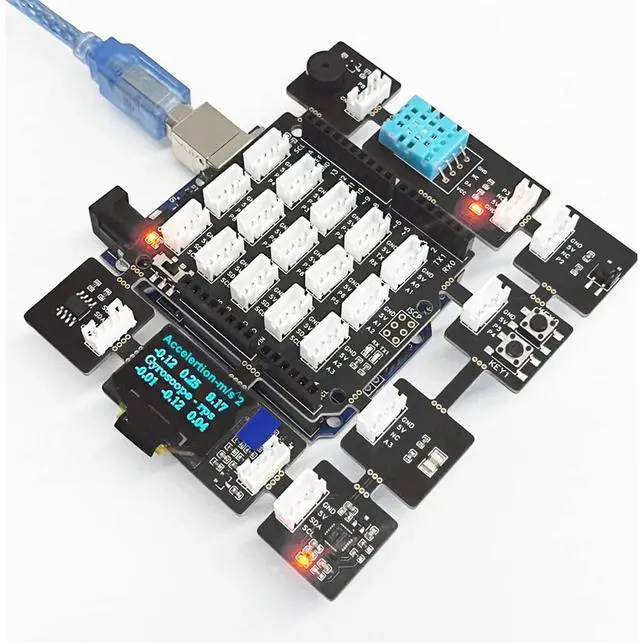 Alt view image 5 of 5 - Treedix Electronic Projects Basic Starter Kit All in one Beginner Kit with 8 Sensors Detachable Compatible with Arduino for Beginner Adults Teens Learning